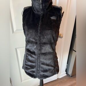 The North Face Women's reversible black Fleece Vest. Medium